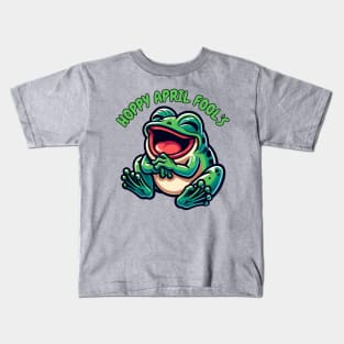 April fool frog Kids T-Shirt